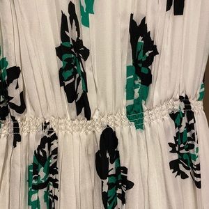Banana Republic white and floral maxi dress